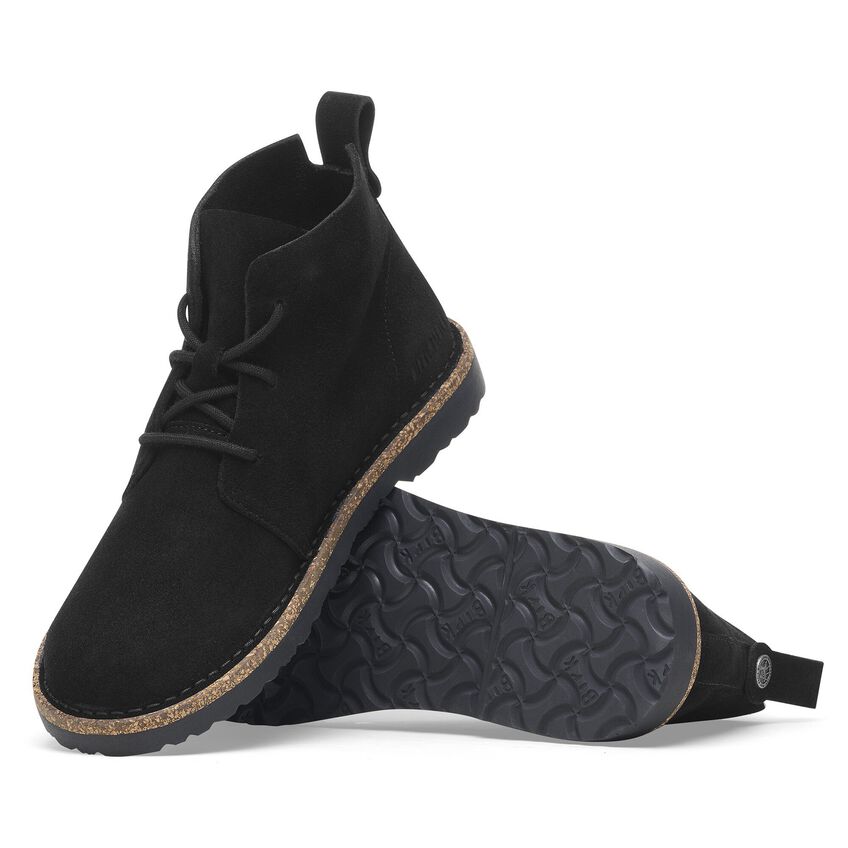 Men's Uppsala Mid Suede Leather Black Regular/Wide