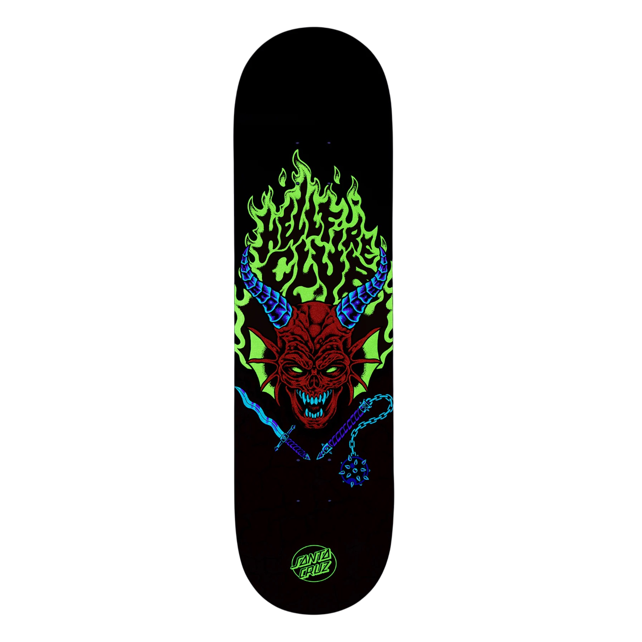 Santa Cruz x Stranger Things Hellfire Club Skateboard Deck - 8.25″