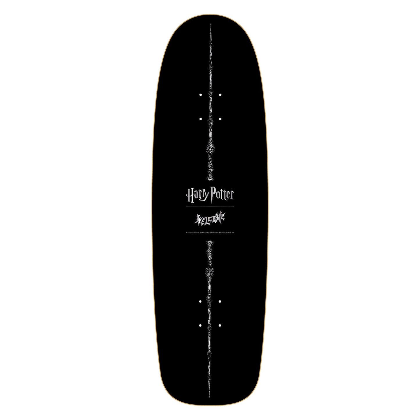 Welcome x Harry Potter Arrival On Slappy Slap Deck - 9.5″ Black/Gold Foil