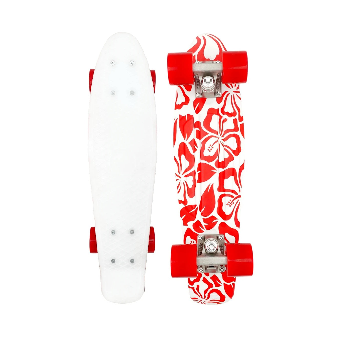 Swell Aloha Complete Cruiser 22″ - White/Red