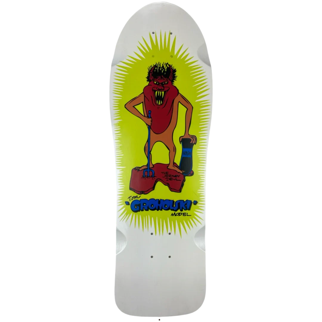 Vision Groholski Jersey Devil Deck - 9.5" White Dip