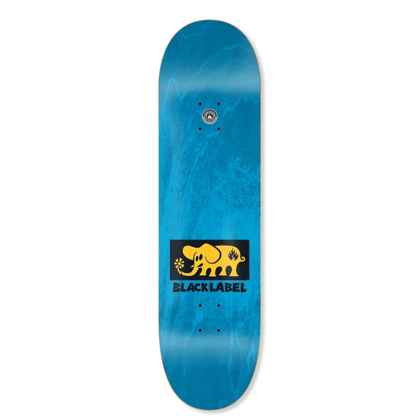Black Label Skateboard Deck Elephant Block Yellow Assorted 8.25" x 32.12"