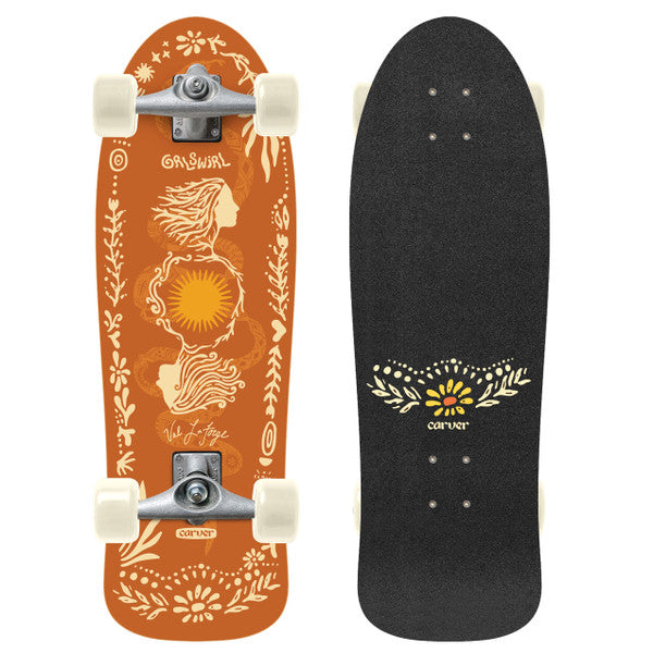 Carver GrlSwirl Sunflower Surfskate Complete CX Raw (V5) - 31"