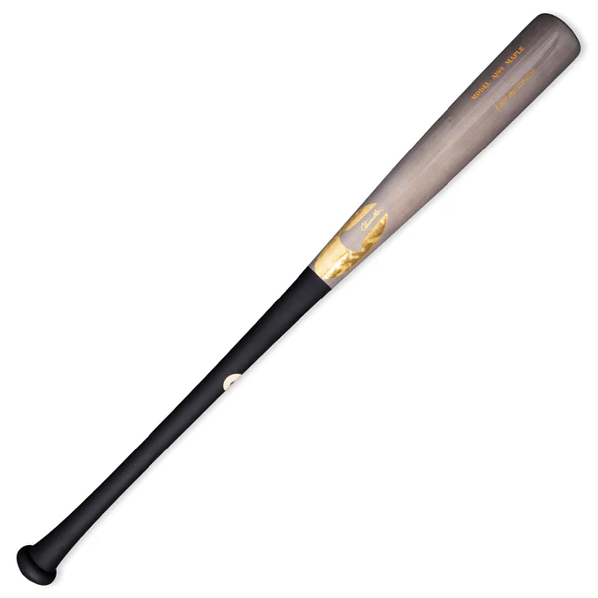 Chandler AJ99 Aaron Judge Pro Model Maple Wood Baseball Bat – Black Satin/Palladium Gloss | Balanced One-Piece Premium Bat