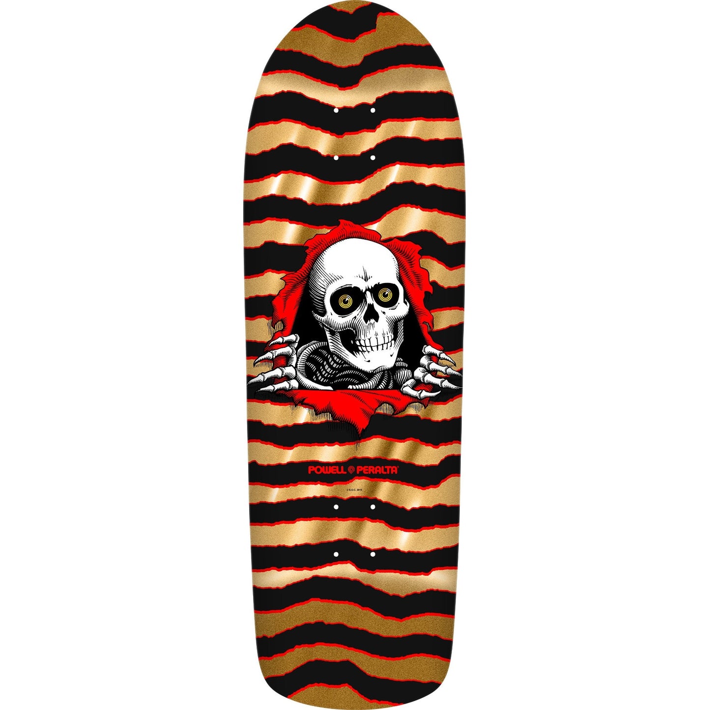 Powell Peralta Old School Ripper Skateboard Deck - 9.89″ Gold Foil