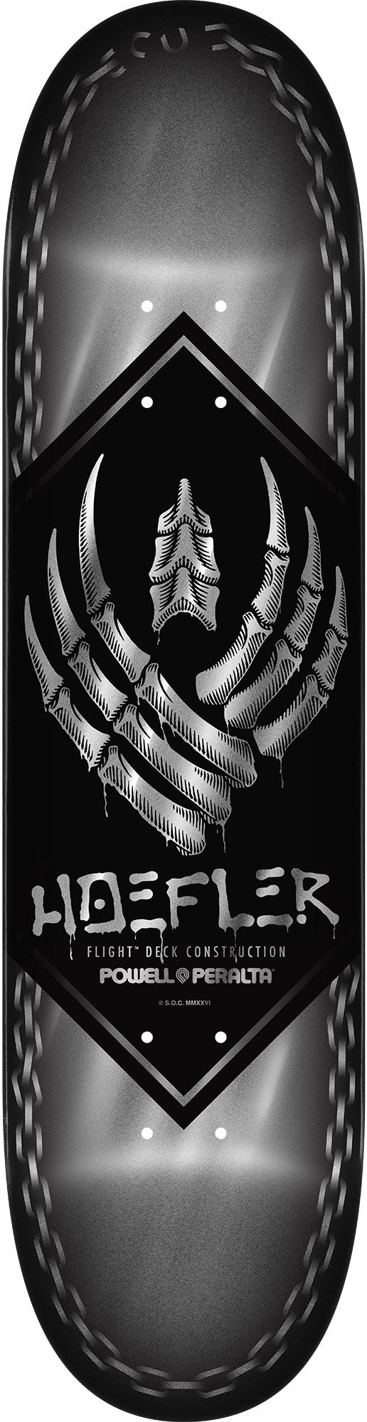 Powell Peralta Kelvin Hoefler Chains Flight Deck - 8.0″ Silver Foil