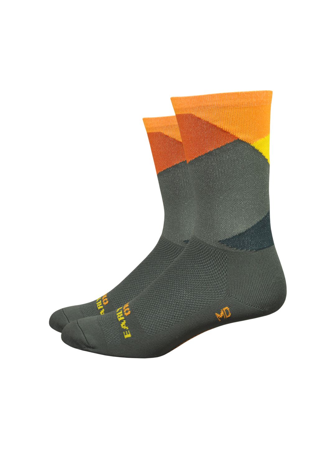 Sock DeFeet Ornot Intersection 6'' Medium Olive