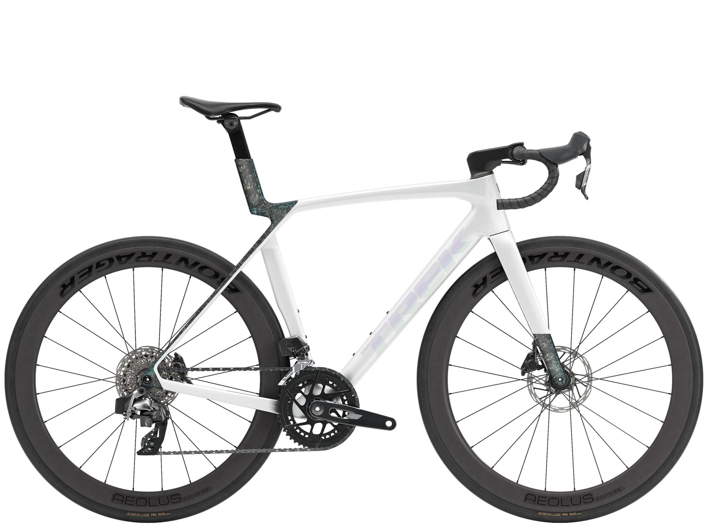 Madone SL 6 AXS S Gloss Crystal White/Matte Deep Smoke