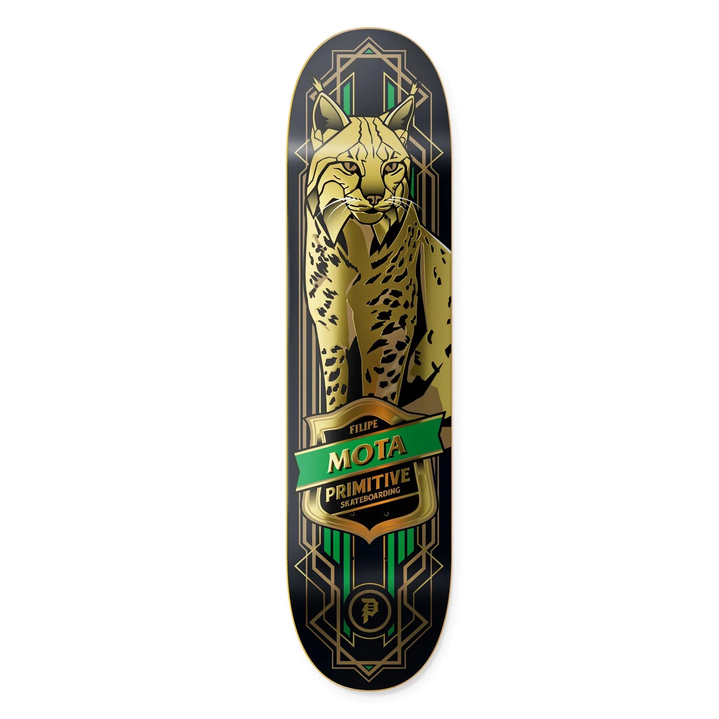 Primitive Mota Pro Lynx Skateboard Deck - 8.25″ Black