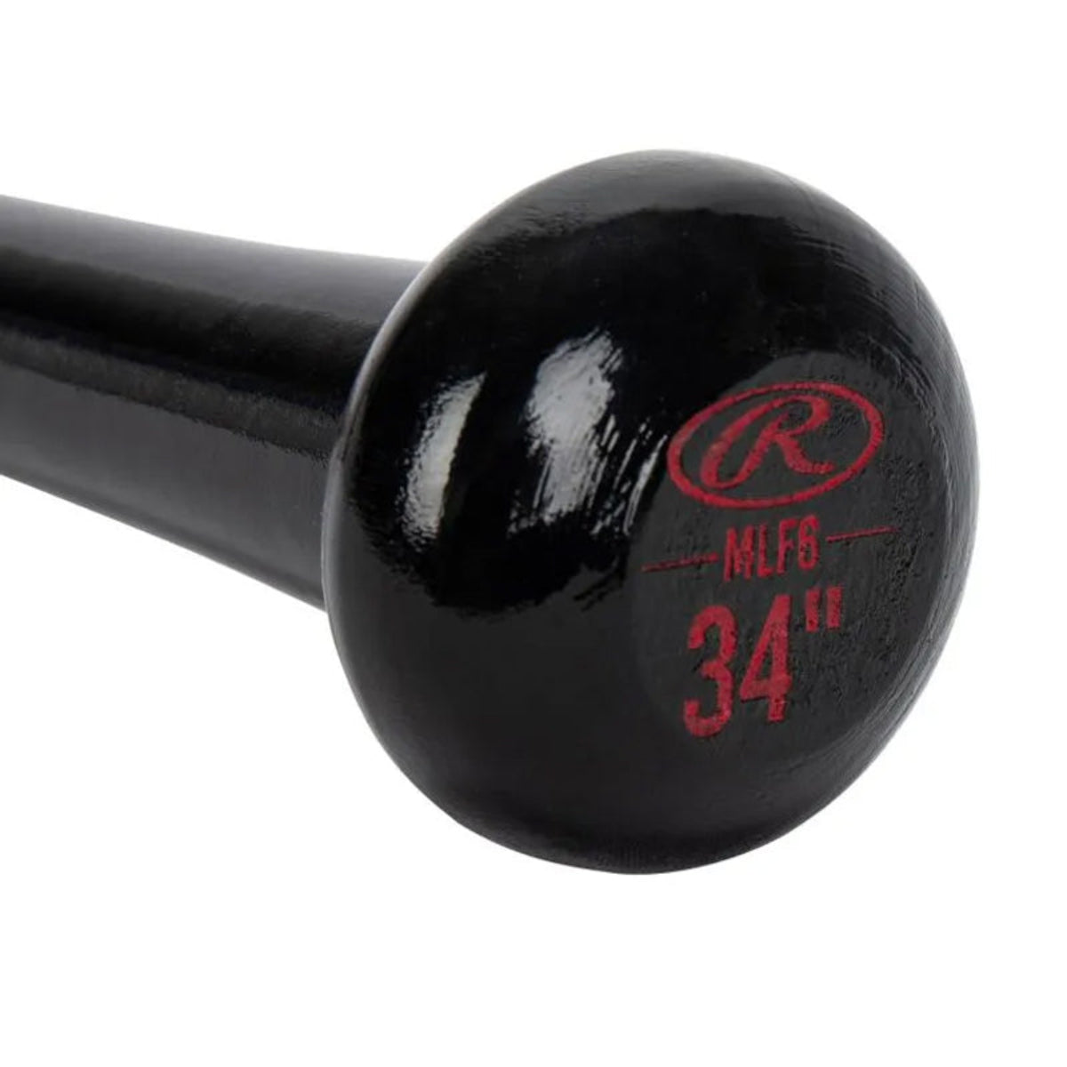 Rawlings Fungo Maple - Wood Bat - Fungo Bat - Black/Red