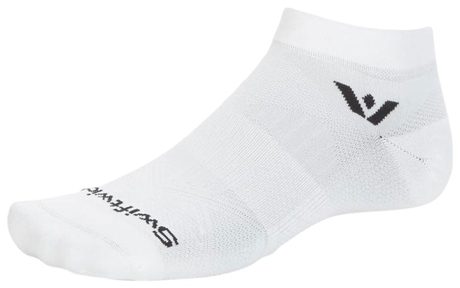 Swiftwick Aspire Ankle Socks - Circuit White Large