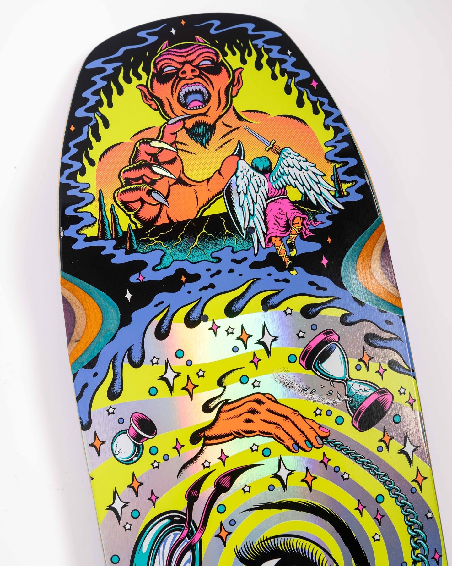 Santa Cruz Skateboard Deck Delfino Pinball Vision 9.14" x 31.5"