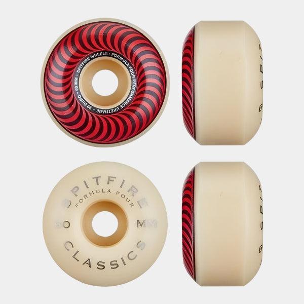 Spitfire Formula Four Red Classics Wheels 99du 60mm