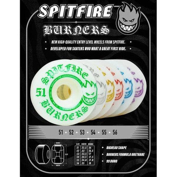 Spitfire Wheels Burner Edition 99du 55mm White - Blue