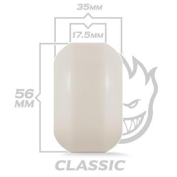 Spitfire Wheels Formula Four 101D Classics 56mm White - Blue Print