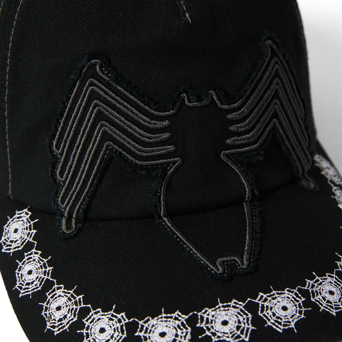 Huf X Spider-Man Venom Snapback Hat - Washed Black