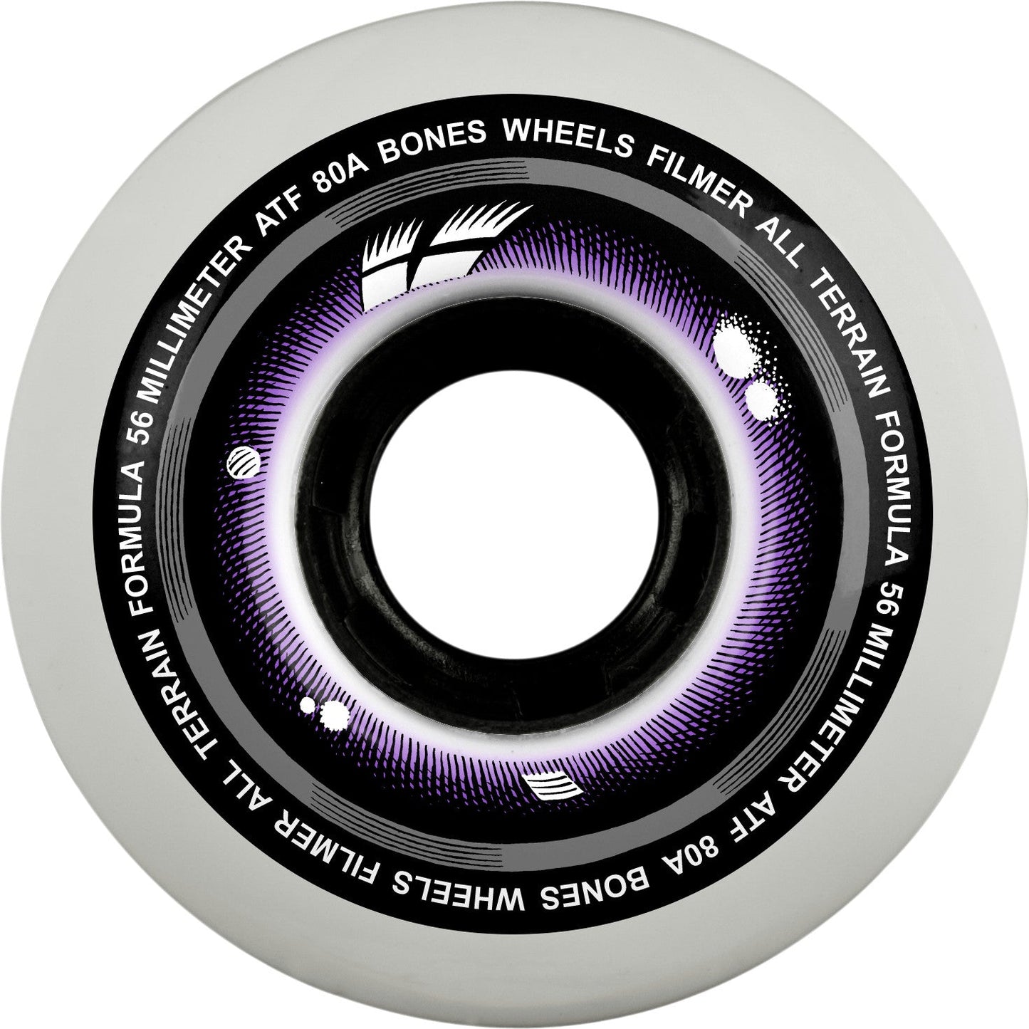 Bones ATF Filmers 56mm 80a Wheels - White (Set of 4)