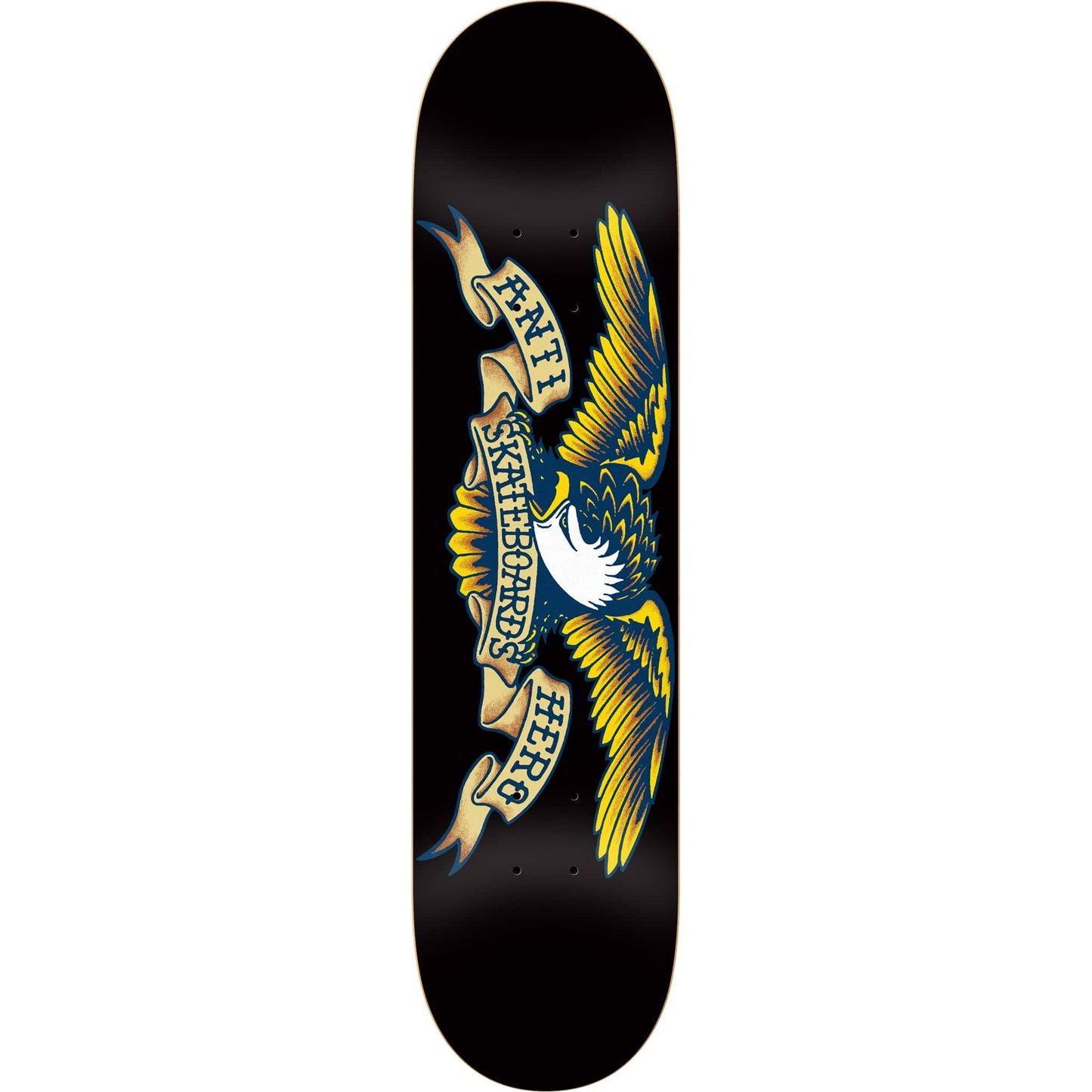 Anti Hero Team Classic Eagle Black Skateboard Deck 8.12"
