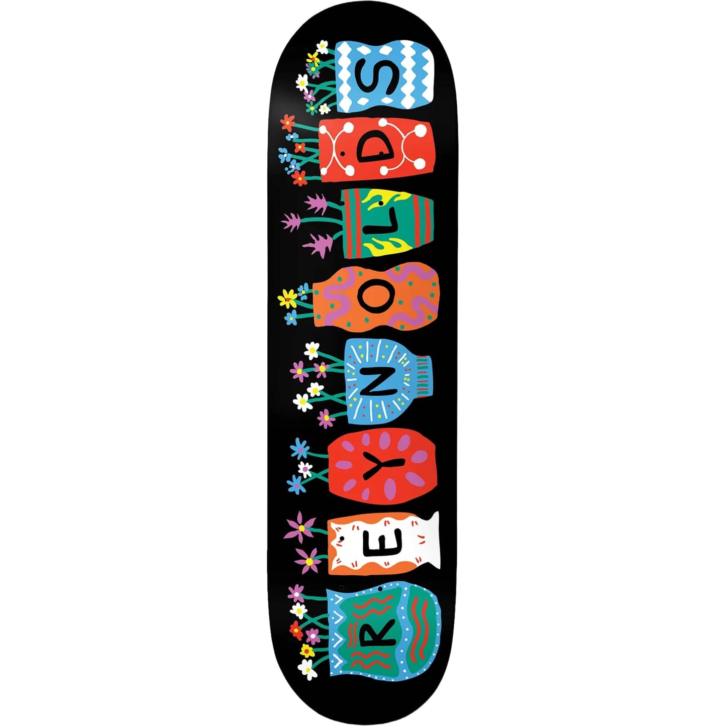 Baker Reynolds Pots & Flowers Skateboard Deck 8.5"