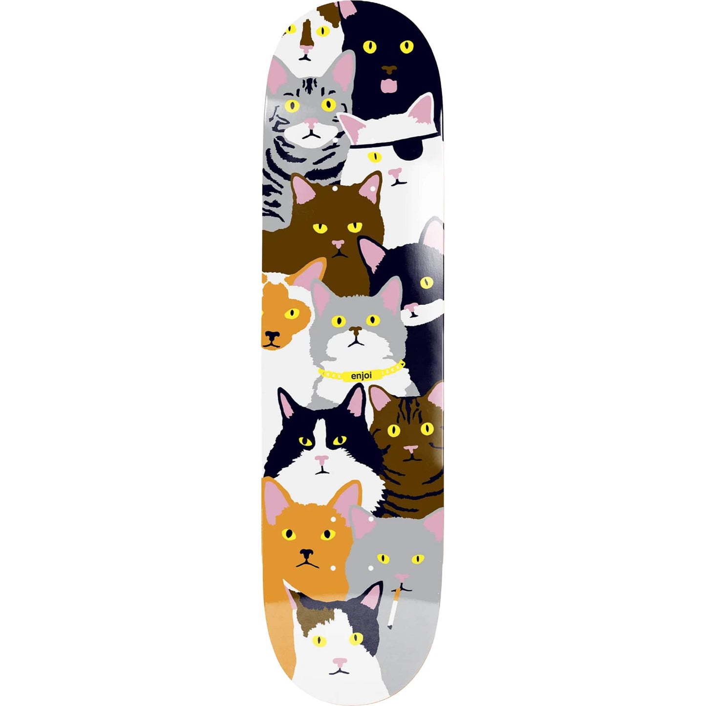 Enjoi Cat Collage R7 Skateboard Deck 8.25"