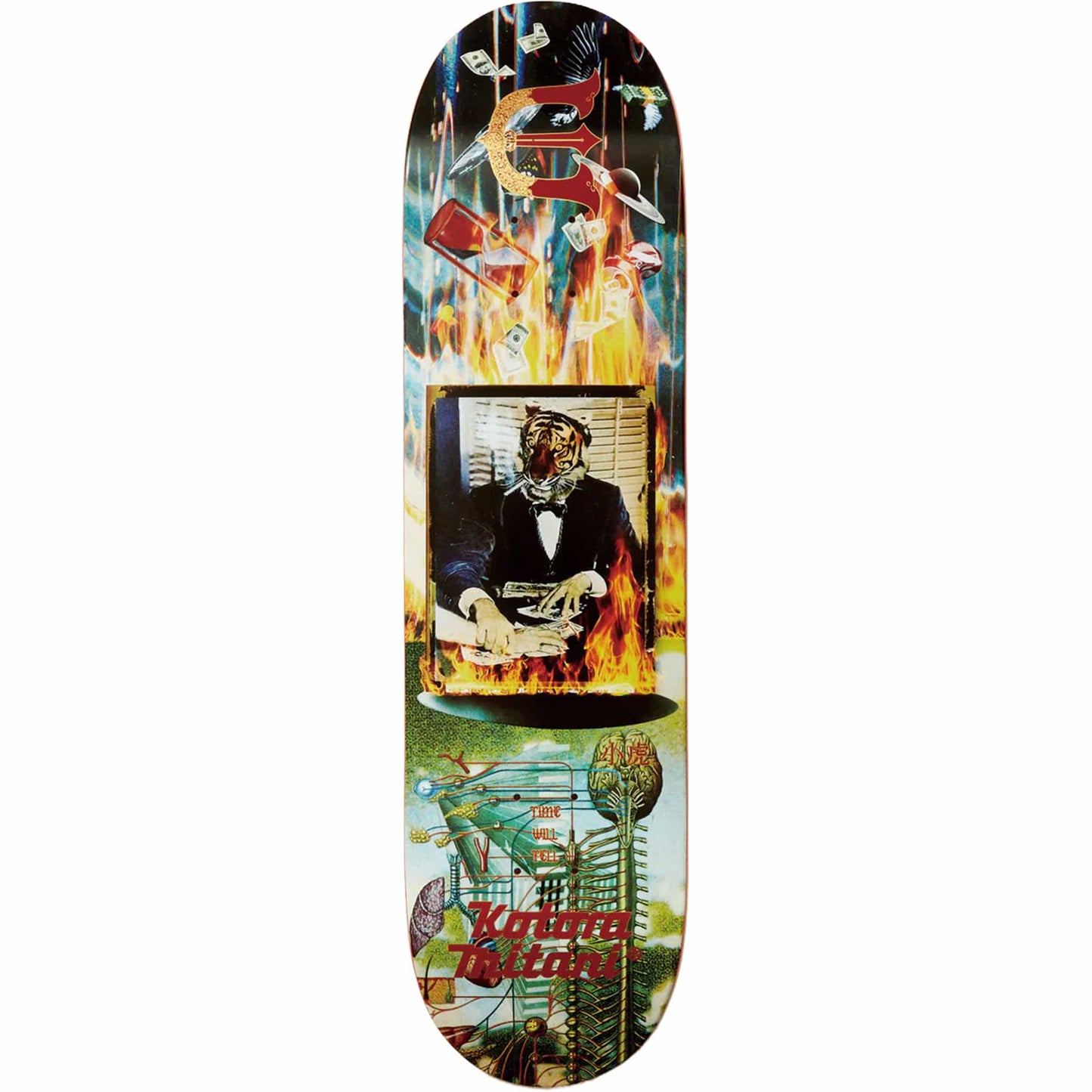 Evisen Kotora Mitani Time Will Tell Skateboard Deck 8.38"