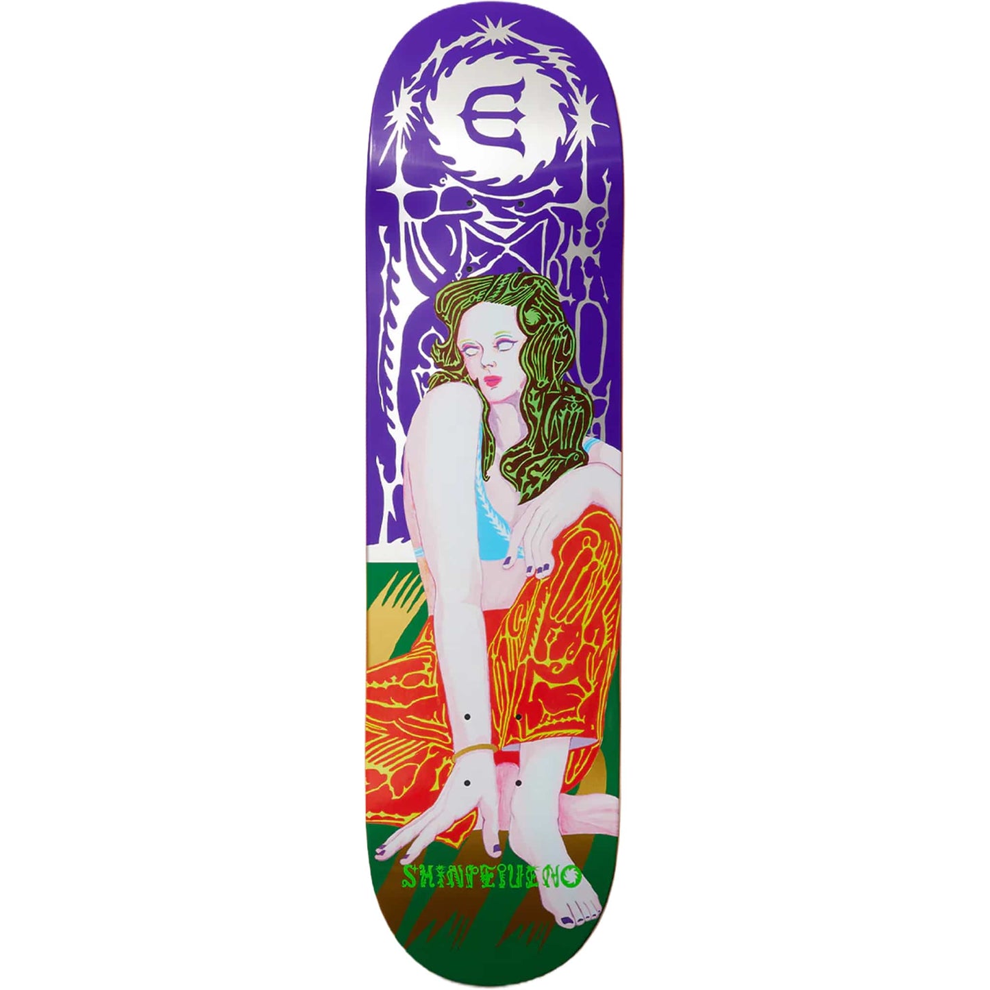 Evisen Shinpei Ueno Levitation Skateboard Deck 8.38"