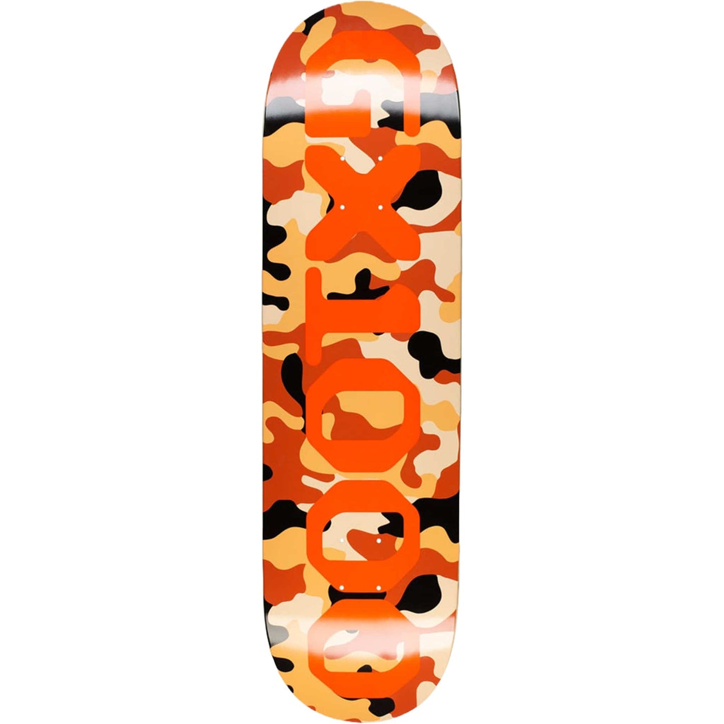 GX1000 OG Logo Camo Orange Skateboard Deck 8.75"