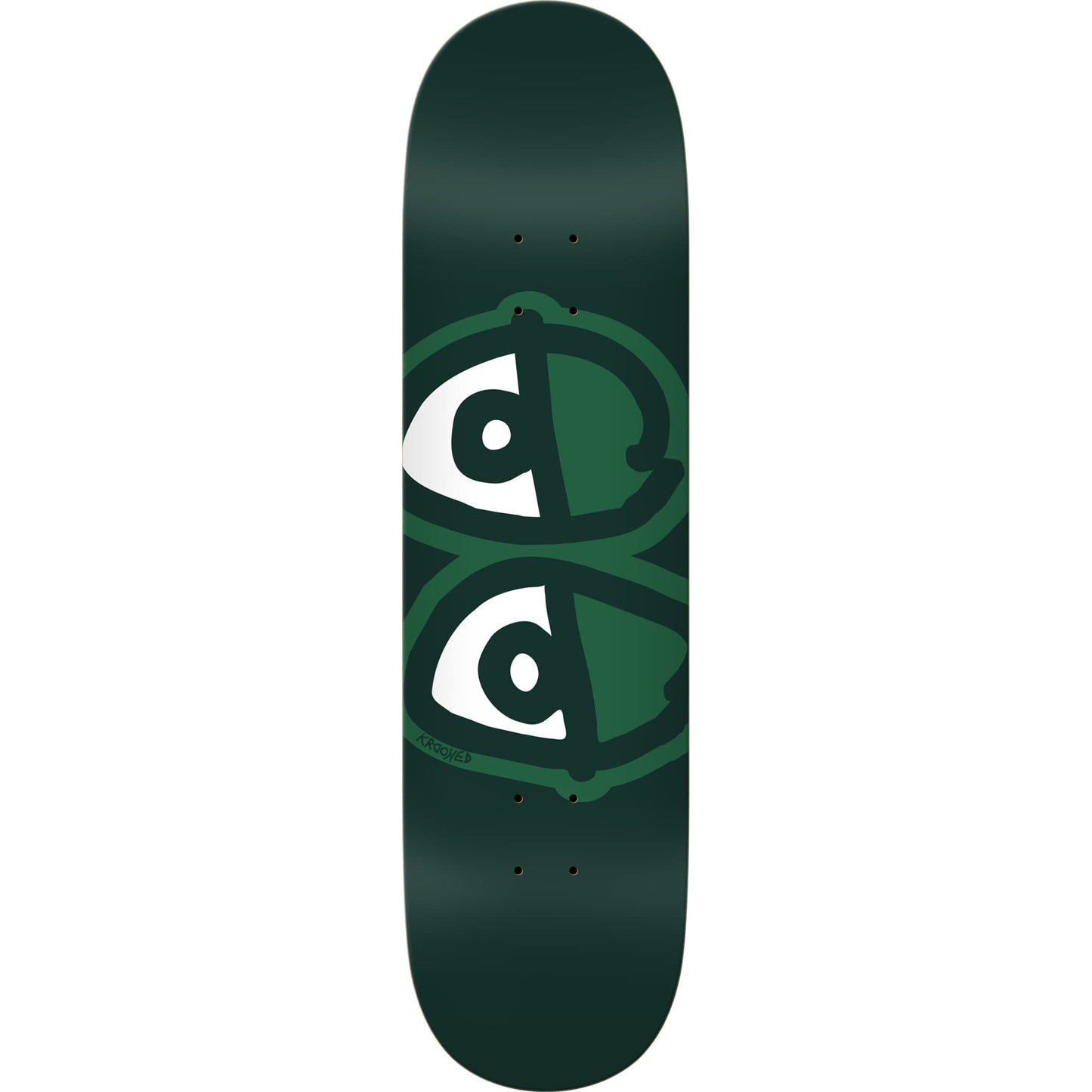 Krooked Eyes Team Green Easy Riders Skateboard Deck 8.25"