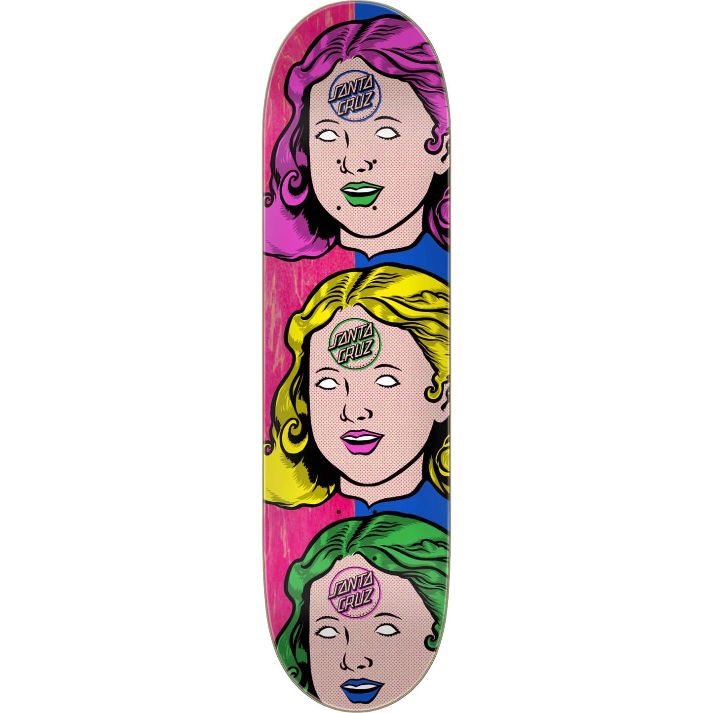 Santa Cruz Possessed Head FeelBase Skateboard Deck 8"