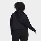 Women's adidas Adicolor Essentials Crop Fleece Hoodie (Plus Size)
