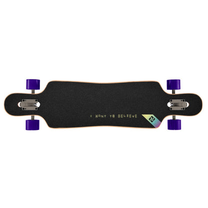 Street Surfing Longboard I Want to Believe Drop Through 9.5" x 39"