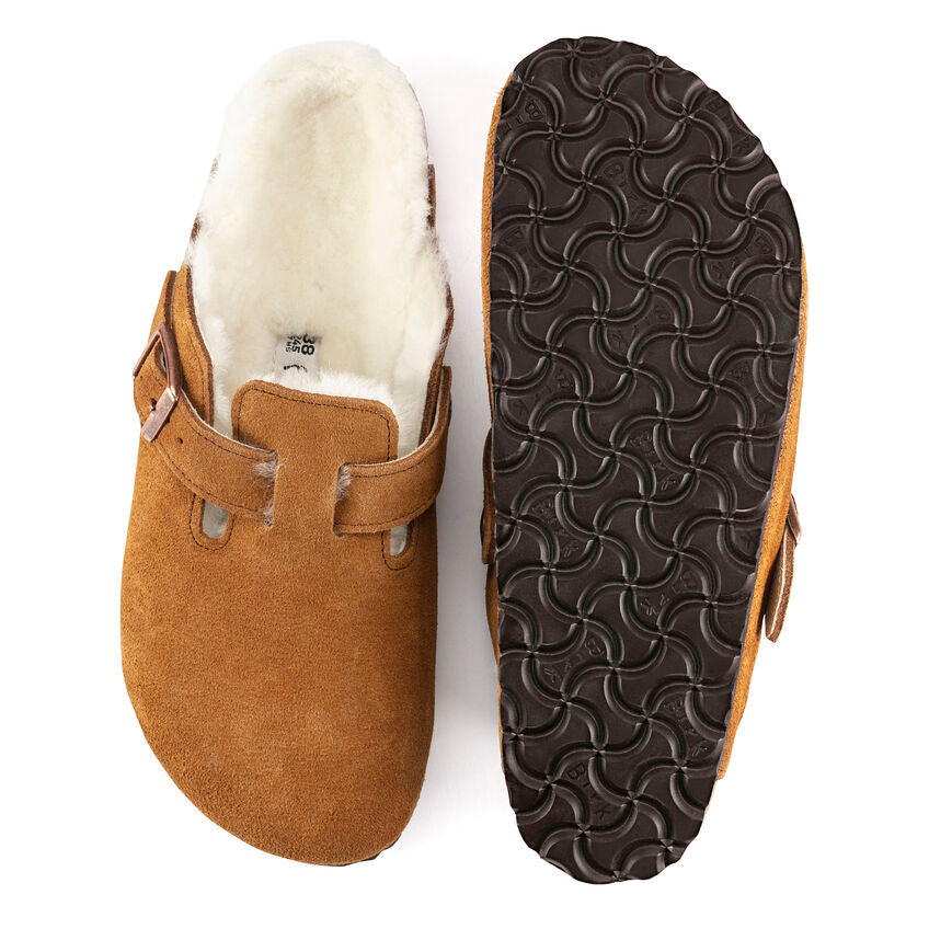 Unisex Boston Shearling Suede Leather Mink Medium/Narrow