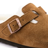 Unisex Boston Shearling Suede Leather Mink Regular/Wide