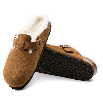 Unisex Boston Shearling Suede Leather Mink Medium/Narrow