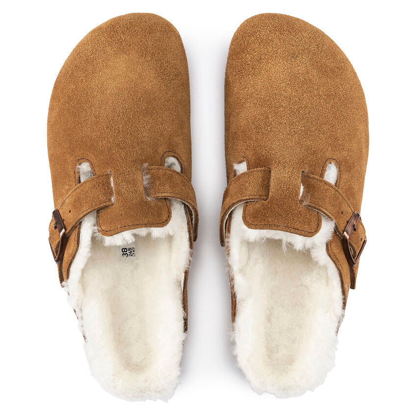 Unisex Boston Shearling Suede Leather Mink Medium/Narrow