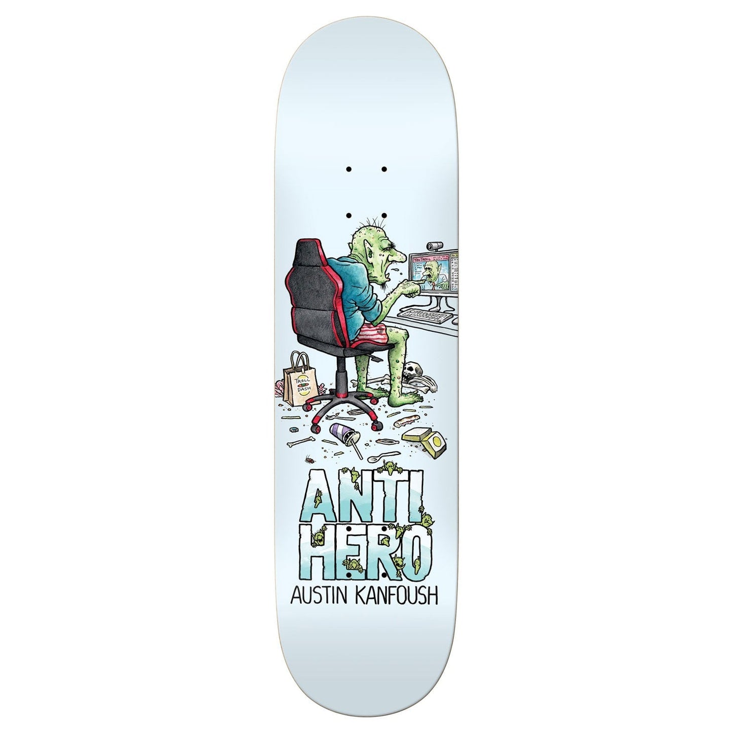 Anti Hero Skateboard Deck Kanfoush Trolls 8.62" x 32.56"
