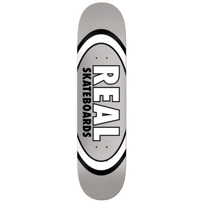 Real Skateboard Deck Classic Oval True Mid Grey 7.75" x 29.5"