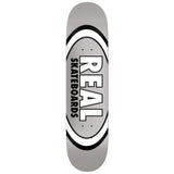 Real Skateboard Deck Classic Oval True Mid Grey 7.75" x 29.5"