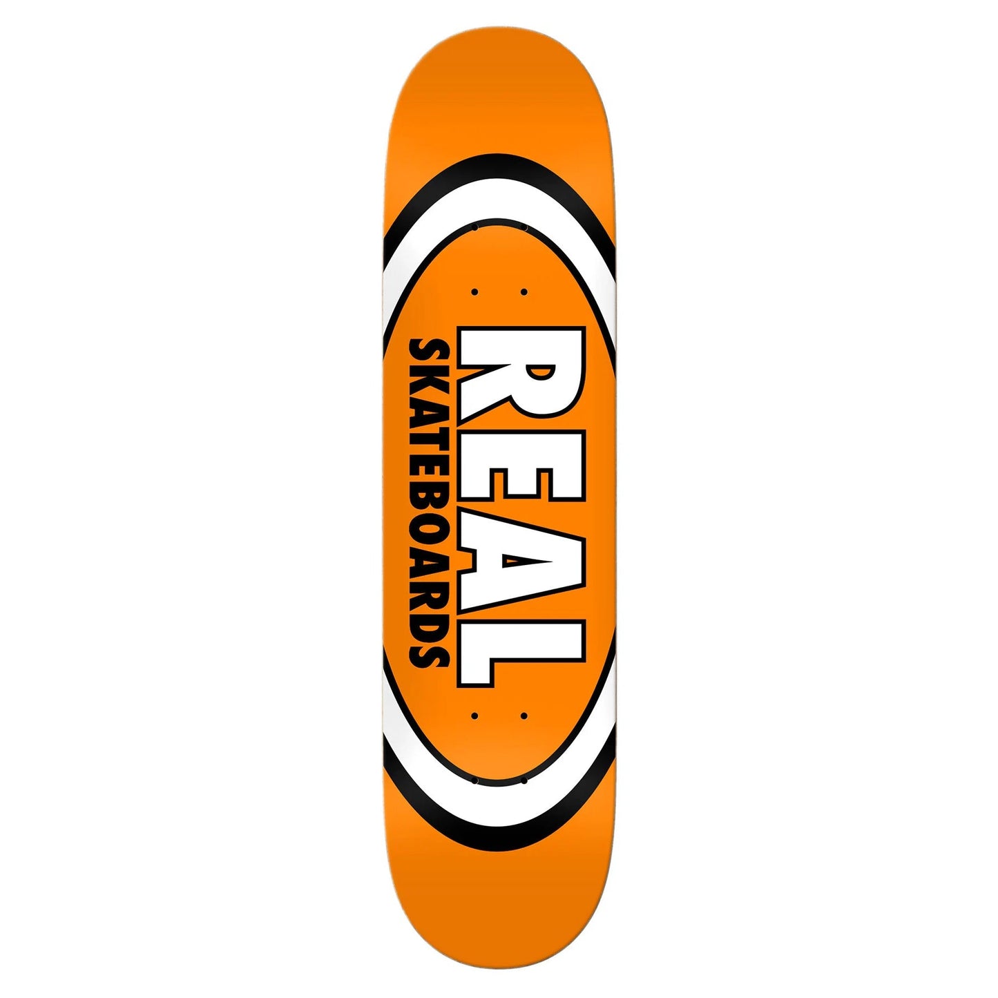 Real Skateboard Deck Classic Oval True Mid Orange 7.5" x 29"