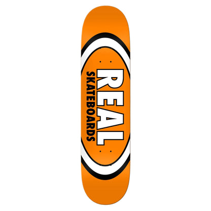 Real Skateboard Deck Classic Oval True Mid Orange 7.5" x 29"