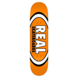 Real Skateboard Deck Classic Oval True Mid Orange 7.5" x 29"