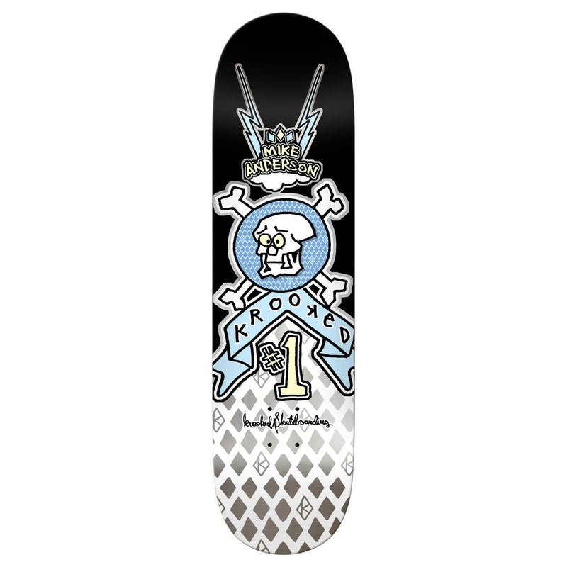 Krooked Skateboard Deck Manderson Redux 8.38" x 32"