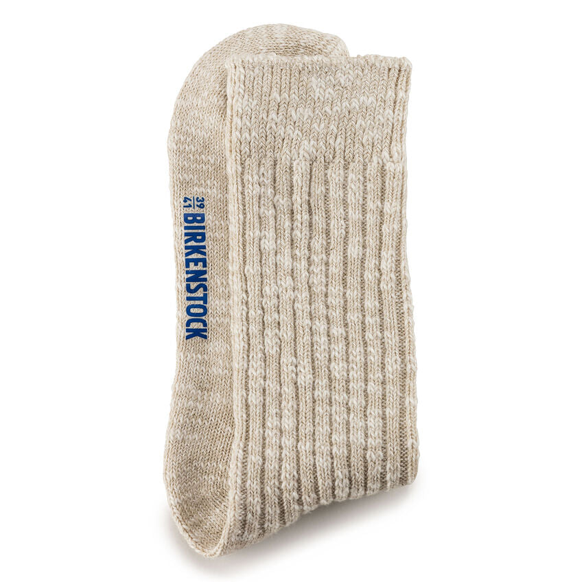 Cotton Slub Men  Beige/White