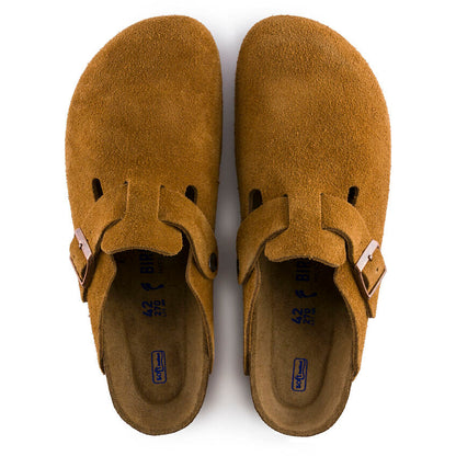 Unisex Boston Soft Footbed Suede Leather Mink Regular/Wide