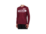 100 TFR Airmatic Long Sleeve Large Dark Red Jersey