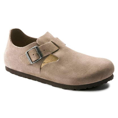 Unisex London Suede Leather Taupe Regular/Wide