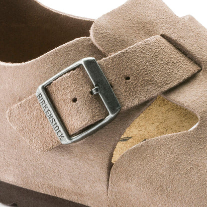 Unisex London Suede Leather Taupe Regular/Wide