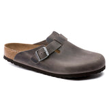 Unisex Boston Soft Footbed Oiled Leather  Iron Regular/Wide