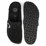 Women's Buckley Suede Leather Black Medium/Narrow