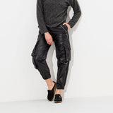 Women's Buckley Suede Leather Black Medium/Narrow